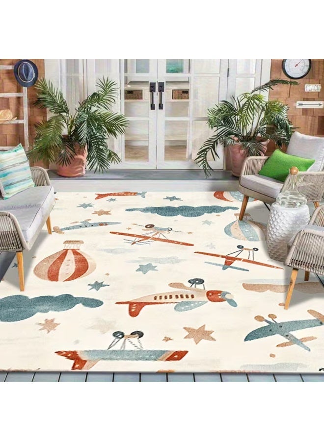 Factory Price Plane and Hot Baloon Cushion Play Mat Rug – Soft Padded Carpet with Non-Slip Backing, 160 x 200 cm - Image 3